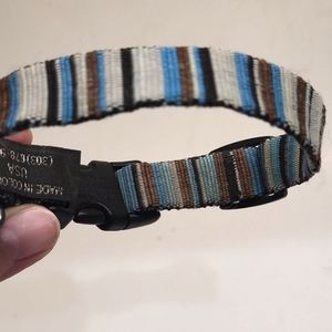 Bison dog collar malde in Colorado 8"-13"